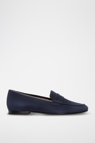 Nubuck Mocassins - Marineblauw