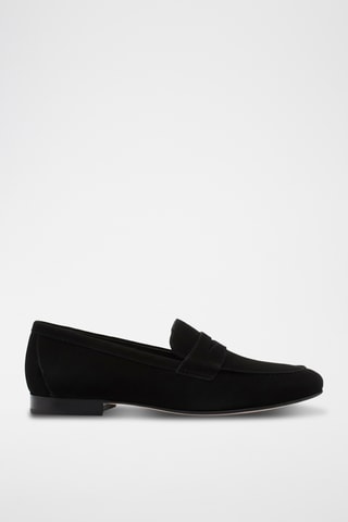 Nubuck Mocassins - Zwart