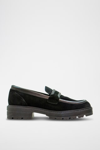 Nubuck Mocassins - Zwart