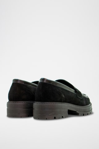 Nubuck Mocassins - Zwart