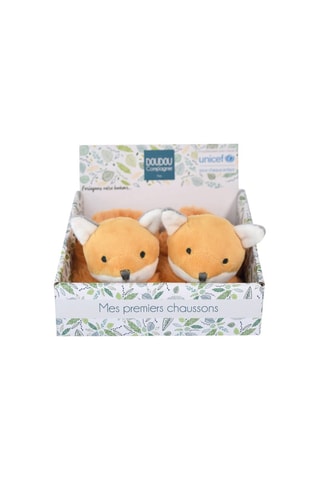Chaussons à hochet - Orange - Dès la naissance