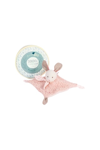 Peluche carré plat en coton biologique - Lapin - Dès la naissance