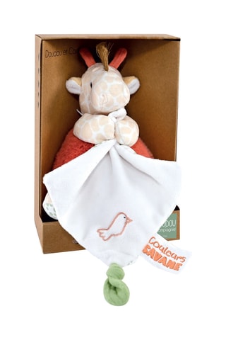 Peluche Pantin girafe avec doudou - Dès la naissance