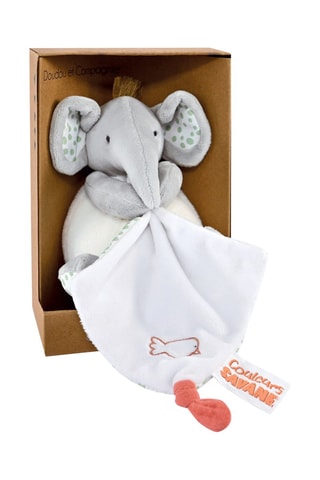 Peluche Pantin éléphant avec doudou - Dès la naissance