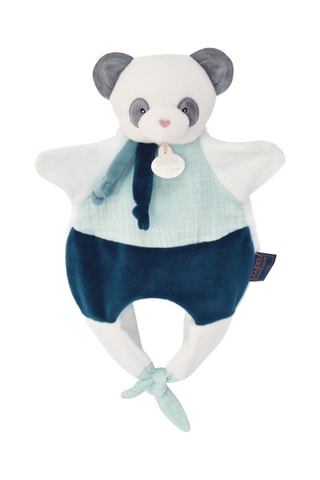 Peluche Amusette- Panda - Bleu et blanc - Dès la naissance 