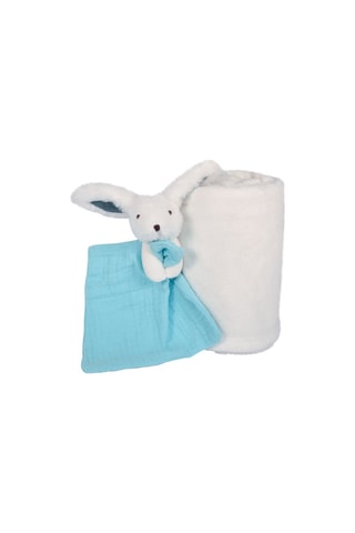 Doudou lapin et plaid - 100 x 70 cm - Dès la naissance
