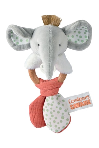 Hochet éléphant en bois - Dès la naissance