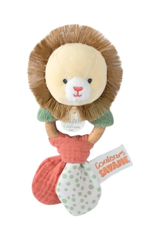 Hochet lion en bois - Dès la naissance
