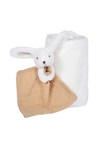 Plaid et doudou lapin Happy Wild - Dès la naissance