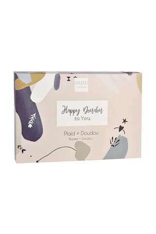 Plaid et doudou lapin Happy Wild - Dès la naissance