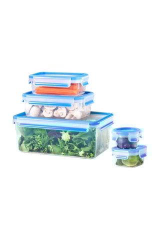 5 boites de conservation en plastique - 15 à 370 cl