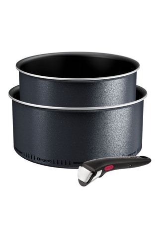 2 casseroles Ingenio So'Light et 1 manche amovible - 18 et 20 cm