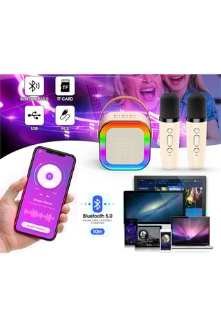 Karaokespeaker TechKidz - 2 microfoons - Bluetooth
