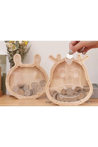 Spaarpot TechKidz - Hout - Kat