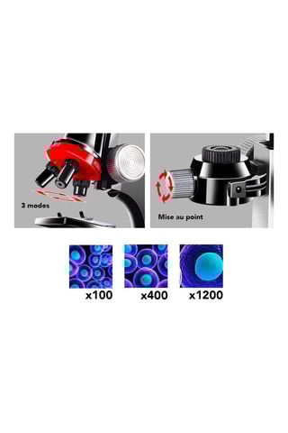 Microscoop TechKidz - Zoom 1200x - LED-verlichting