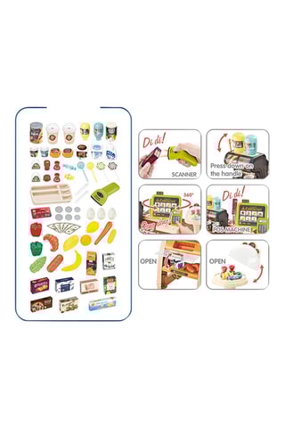 Kassa Supermarkt TechKidz - Set 65 pcs -