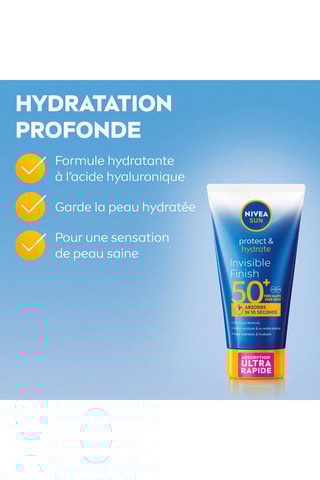 Crème solaire FPS 50+ Protect & Hydrate Invisible Finish - 150 ml