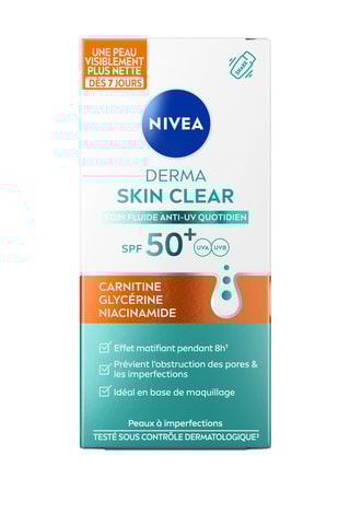 Fluide UV visage Derma Skin Clear FPS50+- 40 ml