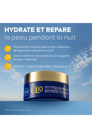 Soin Nuit anti-rides Q10 Extra nourissant - 50 ml