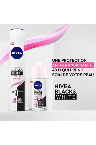 Anti-transpirant Black & White Invisible - 50 ml