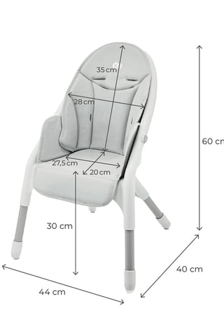 Chaise haute 2-en-1 Dinnly - Dès 6 mois - Jusqu'à 15 kg