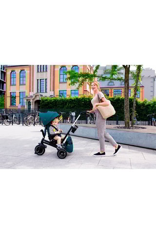 Tricycle EasyTwist - Gris et noir - De 9 mois à 5 ans