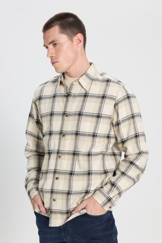 Overhemd Regular Fit - Beige