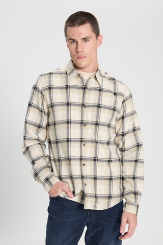 Overhemd Regular Fit - Beige