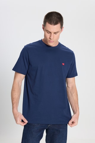 T-shirt regular - Marineblauw