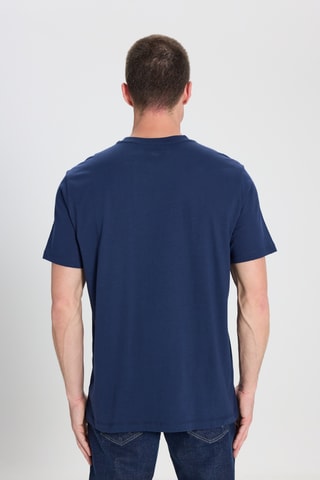 T-shirt regular - Marineblauw