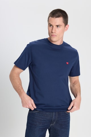 T-shirt regular - Marineblauw