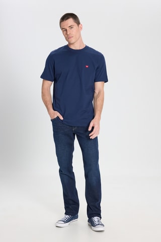 T-shirt regular - Marineblauw