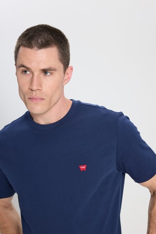 T-shirt regular - Marineblauw