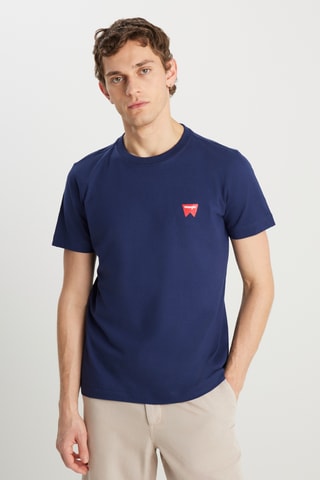 T-shirt regular - Marineblauw
