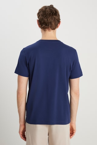 T-shirt regular - Marineblauw