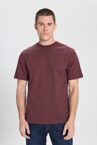 T-shirt regular - Bordeauxrood
