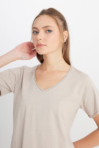 T-shirt regular - Beige