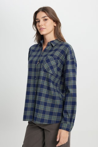 Oversized Overhemd - Blauw en Groen