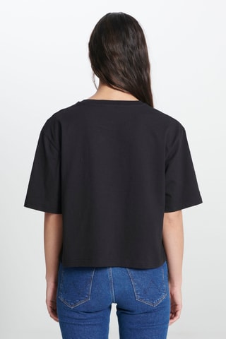 T-shirt relaxed - Zwart
