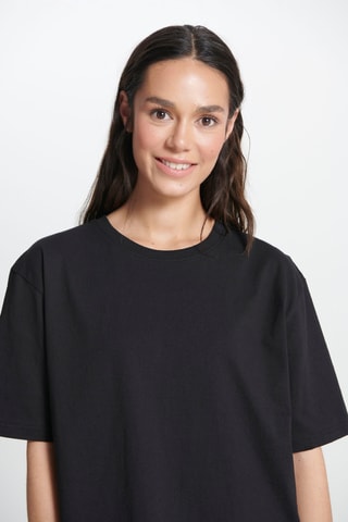 T-shirt relaxed - Zwart