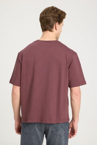 T-shirt regular - Bordeauxrood