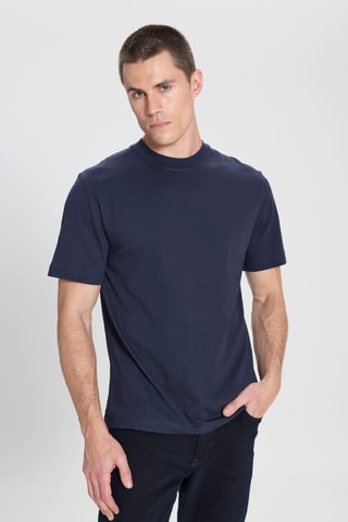 T-shirt regular - Marineblauw
