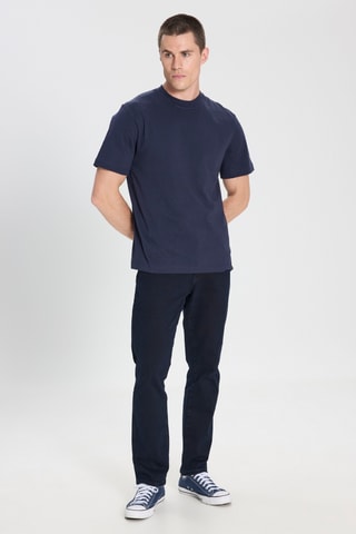 T-shirt regular - Marineblauw