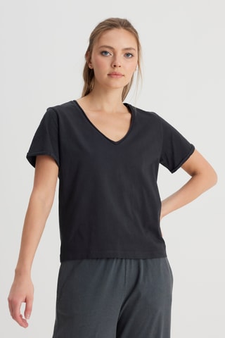 T-shirt regular - Zwart