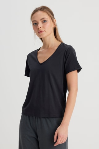 T-shirt regular - Zwart