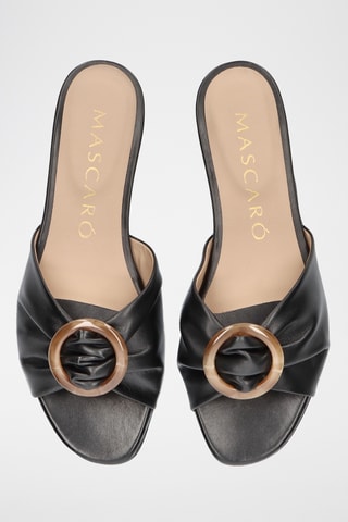 Mules en cuir - Noir