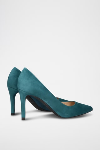 Escarpins en cuir - Bleu canard