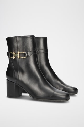 Bottines en cuir - Noir