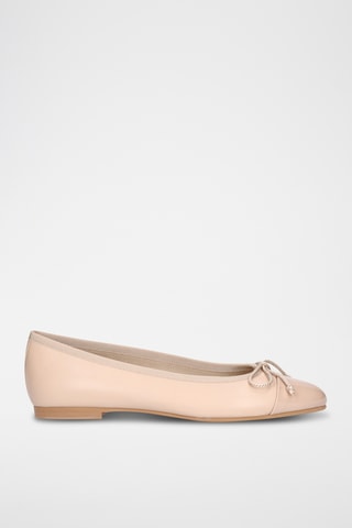 Ballerines en cuir - Beige