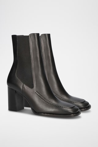 Bottines Chelsea en cuir - Noir
